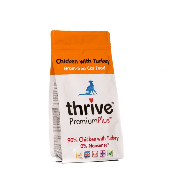 Thrive® PremiumPlus Chicken with Turkey Complete Dry Food for Cats 1.5kg
