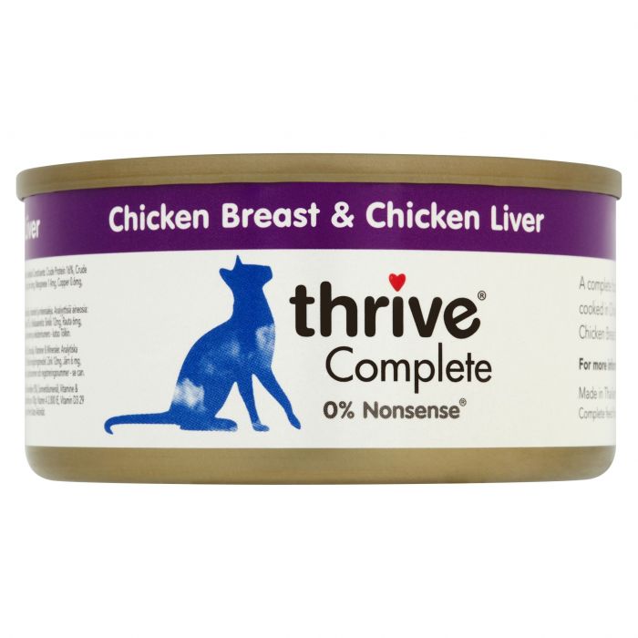 Thrive Complete 100% Chicken and Chicken Liver 75g tin