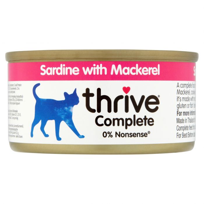 Thrive Complete Sardine with Mackerel 75g tin
