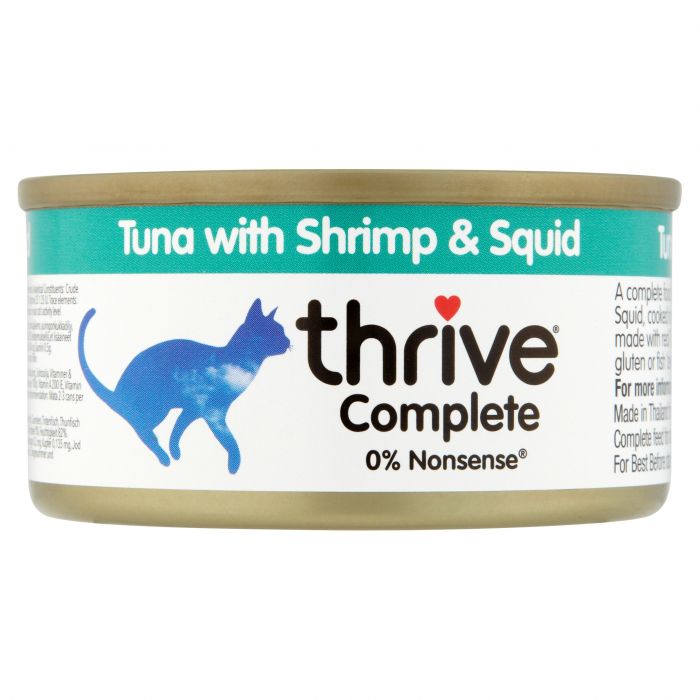 Thrive Complete Tuna with Shrimp & Squid 75g tin