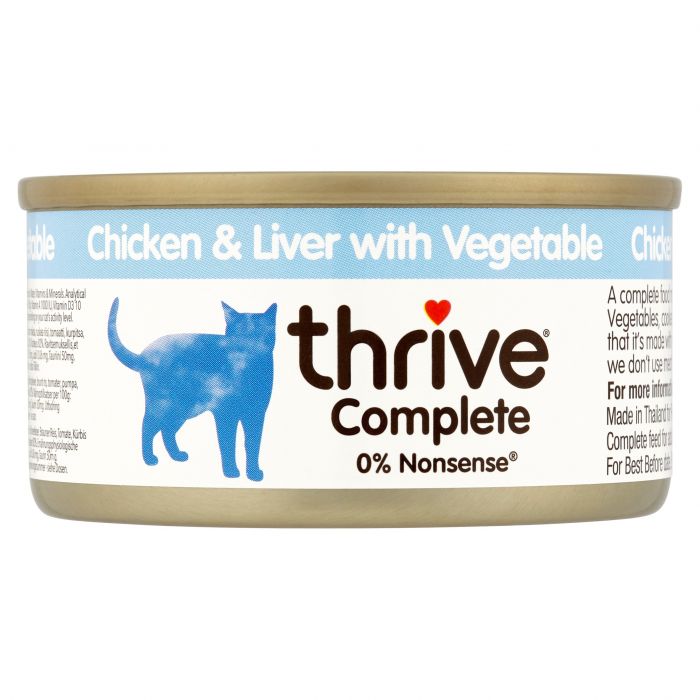 Thrive Complete Chicken & Liver with Vegetable 75g tin